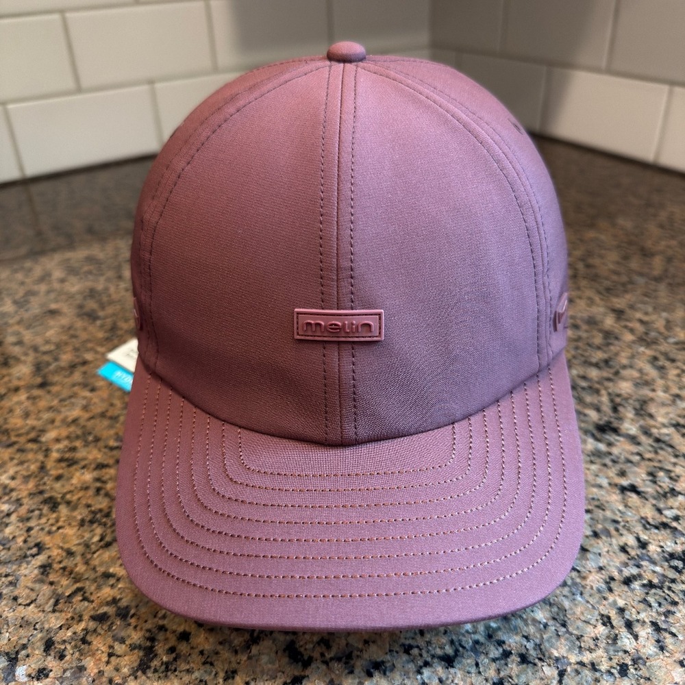 Melin Legend HYDRO Hat Red Mauve Adjustable Performance Baseball Cap New